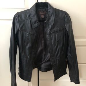 DANIER Genuine Leather Fitted Jacket
